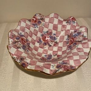 Mackenzie Child large fluted bowl rare design